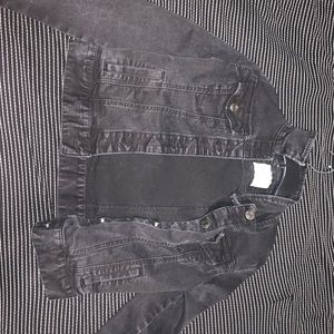 Faded black jean jacket size XS